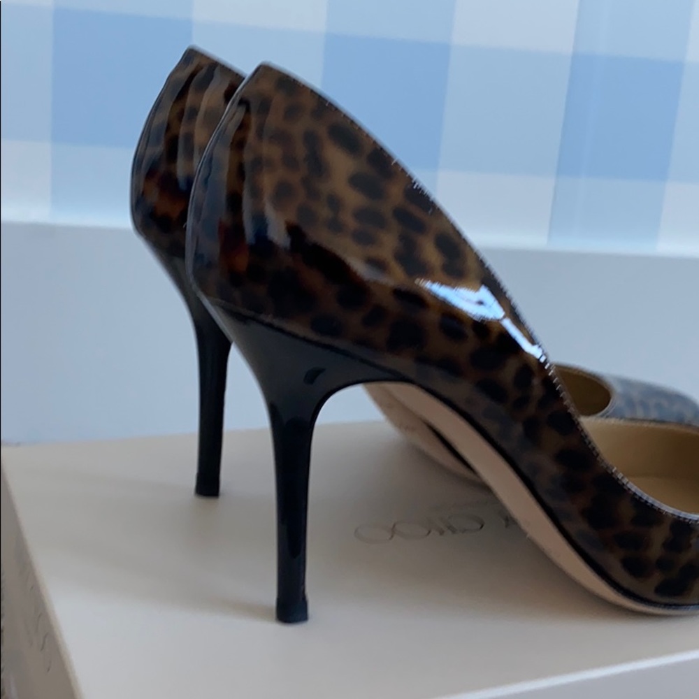 Jimmy Choo Leopard Print Patent Pumps - image 4